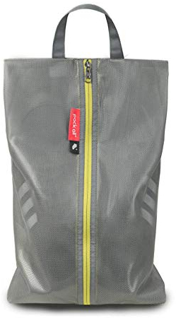 pack all Wasserfeste Reise Schuhbeutel, Schuhorganizer, Schuhtasche mit Reißverschluss, für Männer und Frauen (Plus-Grau)