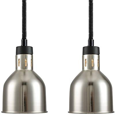 Infrarotlampe Wärmelampe, Lebensmittel Wärmelampe Food Warmers Buffet, Infrarot-Wärmelampe für die Lebensmittelkonservierung Verhindert, Dass Lebensmittel Bald kalt werden, 2-Pack