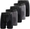 AND1 Sport Boxershorts 5er Pack Unterwäsche Herren Unterhosen Männer Retroshorts Boxer Brief Sportunterwäsche Retro Pants Mit regulärem oder langem Bein (5er,XL)