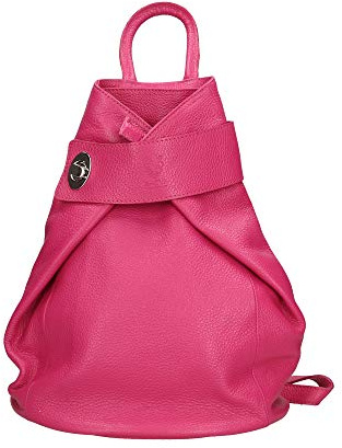Chicca Borse Borsa Zaino Donna in Pelle Made in Italy 28x35x12 Cm