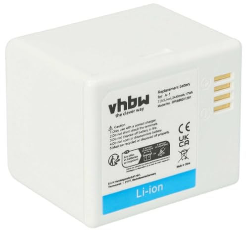 vhbw Akku kompatibel mit Netgear/Arlo VMA4400 | VMA4400-100NAS, VMC4030 Knopfkamera, getarnte Kamera (2200 mAh, 7,2 V, Li-Ion)