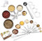 TBSP - Juego de cucharas medidoras y vasos medidores, juego de cucharas medidoras con cuchara/clip medidor de espagueti para hornear, líquido y sólido