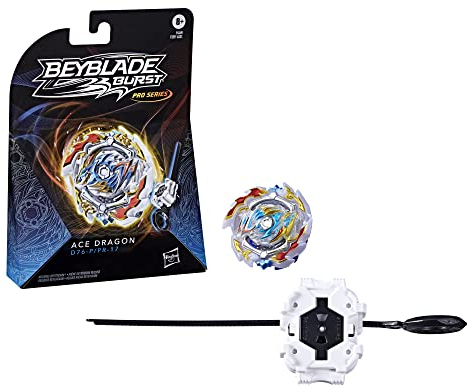 Beyblade Burst Pro Series Ace Dragon Kreisel Starter Pack - Angriffstyp Kampfspiel Top mit Launcher Spielzeug