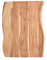 SAM Tischplatte 80x60 cm Toni, Holzplatte Akazienholz massiv + naturfarben + lackiert, Baumkanten-Platte für Heimwerker, Arbeitsplatten, Tische & Fensterbretter