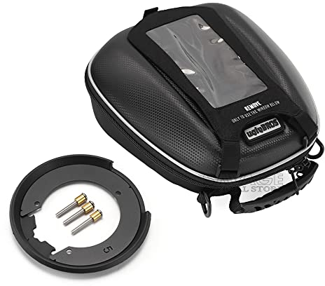 Fuel Tank Bag For YAMAHA YZF R1 R6 R25 R3 MT25 MT03 MT10 XSR900 XSR155 XSR125 Motorcycle Tour Luggage Storage Box Mobile Phone GPS Holder Waterproof Portable, Black