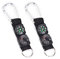 PiniceCore 2 Stücke 3 in 1 Camping Klettern Wandern Mini Carabiner Keychain Kompass Thermometer Aufhänger Schlüsselanhänger