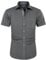 J.VER Men's Shirt Short Sleeve Regular Fit Casual Formal Dress Shirt Button Down Wedding Business Work Office Stretch Non Iron Grey XL