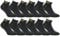 Caterpillar 12 Paar Sneaker Arbeit Socken Knöchelhöhe - Fersenzehenverstärkung - Fußgewölbestütze - Baumwolle (Grau, 43-46)