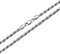 PDTJMTG 925 Sterling Silver Rope Chain 1.5MM, 2MM, 3MM, 3.5MM Diamond Cut Braided Silver Rope Chain Necklace Gift for Men Women (Width: 1.5mm, 65cm)