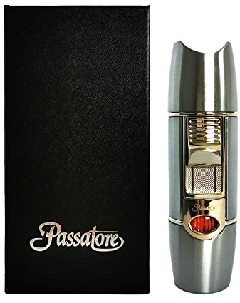 Passatore Feuerzeug -XL- chrom satin 3er Jet