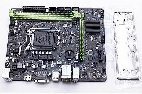 SIMPLETEK – Scheda Madre con Mascherina microATX LGA 1155 | DDR3 Slot Scheda Video | HDMI VGA e PS2 | PCIe x1