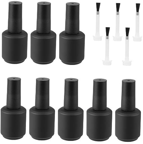 1 Jeu Bouteille De Vernis à Ongles Vide Bouteilles D'échantillons D'art D'ongle Pots De Gel De Colle à Ongles Mini Bouteilles De Vernis à Ongles Cosmétique Pologne Haut Verre Blanc