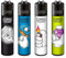 Clipper Feuerzeuge Cartoon Hands 3 (4er Set)