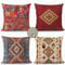 Kissenbezüge 55x55 cm 4er Set Boho Outdoor Kissen Bunt Sofakissen Dekokissen Kopfkissen Wasserfest Linen Zierkissen Quadratische Kissenhülle für Gartenmöbel Sofa Couch Bett Auto Terrasse Schlafzimmer
