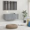 ZQQLVOO Wohnzimmer TV-Tisch Lagerung Bücherregal Rack Schlafzimmer Wohnzimmer Aufbewahrungseinheit TV-Schrank Grau Sonoma 80x30x30 cm Holzwerkstoff Geeignet für Wohnzimmer Schlafzimmer