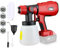 Farbsprühsystem Elektrisch Kompatibel mit Milwaukee M18 18V Akku, HVLP Farbsprühgerät mit 4 Düsen, 3 Spritzmuster und 1000 ML Farbbehälter, zum Streichen von Wänden Gartenzaun Sprühgerät(ohne Akku)