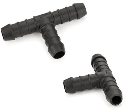 LST 2x Kupplung Kraftstoffleitung Polyamid T-Stück Benzin ölbeständig 10 mm