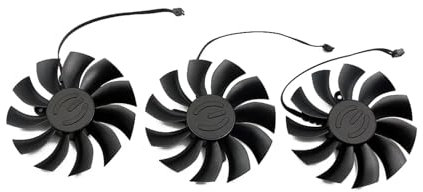 WOMELF PLA09215B12H 0.55A 4Pin GTX1080 GPU Cooler Compatible For EVGA GTX 1080TI FTW3 GTX 1080 Ti Black ELITE Fan Graphics Card Fan (Color : 3-Fan)