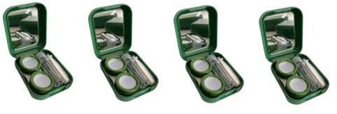 Gatuida 4sets Cosmetic Lens Box Case and Removal Tool Safe Storage for Outdoor Use for Friends and Family