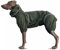 PETT2GO Leichter Windbreaker Hundeanzug, wasserabweisend, funktioneller Stoff, Kapuze, einfaches An- und Ausziehen, mit Kragen und Geschirr, reflektierende Paspeln, verstaubar, 3-Wege-wasserdichter