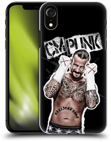 Head Case Designs Officially Licensed WWE Graphics CM Punk Hard Back Case Compatible With Apple iPhone XR