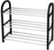 Tbest Ck 50Cm Length, Shoe Rack, Etagere A Chaussures, Shoe Rack Metal, Plastic Aluminum Metal Standing Shoe Rack Diy Shoes Storage Shelf Home Organizer 3 Tiers (Medium size three layers