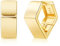 ALEXCRAFT Ohrringe Gold Creolen Eckig 14K Chunky Rhombus Goldene Ohrringe Damen Geschenk für Frauen Freundin Mama Mädchen