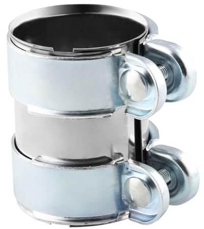 ALI2 65mmx95mm Colliers de Serrage pour Tuyaux d'Échappement,Collier de Serrage Silencieux Echappement Voiture en Acier Inoxydable,Raccord de Tuyau d'Échappement (65mmx95mm)