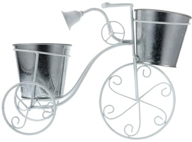 Milisten Soporte para Plantas De Bicicleta Decoración De Jardín Hierro Forjado Macetero Exterior Resistente y Duradero Adecuado para Exteriores