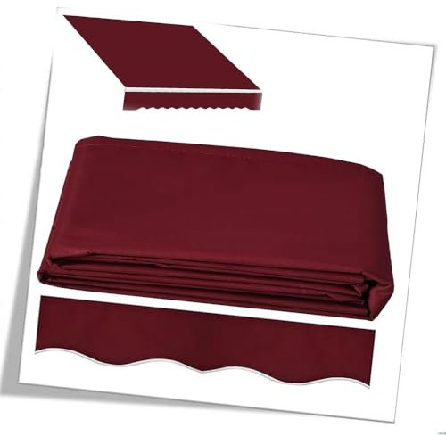 KADEUX Ersatz Für Einziehbare Klemmmarkise, Tür Fenster Sonnenschutz Markisentuch, Ersatzstoff Markisenstoff UV-Schutz Und wasserdichte Abdeckung, Mehrere Größen(6.6x5ft/2x1.5m)