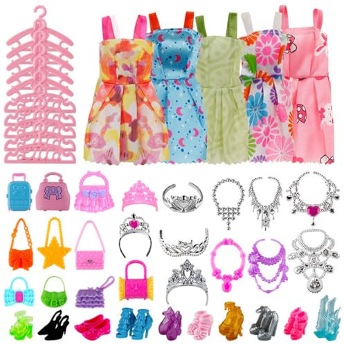EIHI 46 Piezas Accesorios Compatible con Barbie Muñecas, para muñecas de hasta 30 cm Muchos Estilos