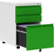 Vinsetto 3-Drawer Filing Cabinet with Lock, Mobile Steel File Cabinet for A4, Legal and Letter Size, Under Desk Drawers with Pre-Assembled Body for Home Office, 39 x 48 x 60 cm, Green