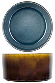 Cosy & Trendy 4 Schalen aus Porzellan, Quintana, Blau, D14 x H 8 cm
