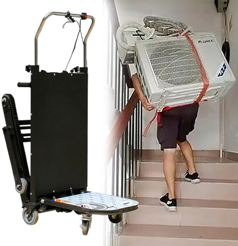 GESAIDES Elektrische Treppensteiger-Sackkarre, Schwerlast, 500 kg Sackkarre, Hohe Tragkraft, Elektrische Treppensteiger-Sackkarre, Rollwagen