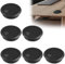 Flintronic Lot de 6 œillets de Bureau, Passe Cable Bureau, 60mm Cache Cable Bureau, Couverture de Trou de Câble de Bureau d'ordinateur, Organiseur de Fil pour la Maison et Le Bureau(Noir)