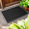 Pro Home Rubber Door Mat 100x50cm – Non-Slip Drainage Door Mats Outdoor with Shock-Absorbing Grip – Washable Outdoor Mat for Mud, Rain, Back Door, Patio or Garage Entry (Pack of 1)