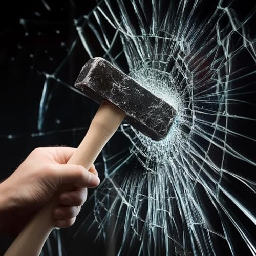 Qualsen 4Mil Vinilo Transparente Adhesivo Seguridad Antirrobo Vinilos para Cristales Inastillable Vinilo para Ventanas Protectora de Vidrio Lámina para Casa 30x200cm