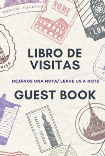 Libro de Visitas Bilingüe con Diseños Únicos – Español e Inglés | Ideal para Bodas, Negocios y Eventos Especiales: Bilingual Guest Book with Unique ... | Perfect for Weddings, Events & Businesses
