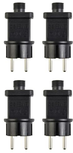 Generisch 31V EU Stecker, 3.6W Trafo Stecker Blinkendes Ausgang, 8 Modi Lichterkette Netzteil Adapter mit Timer, IP44 Wasserdicht Transformator für Weihnachtsbeleuchtung Blinklichter Lichterketten