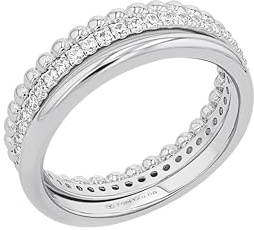 TOM TAILOR - Damen Ring 925 Silber - mit Zirkonia Stein