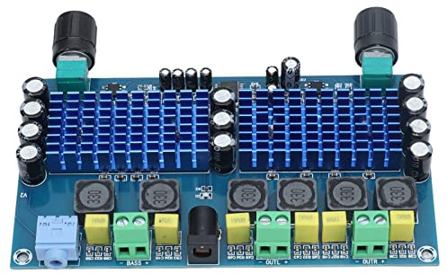 CUOFYUNL Digital Power Amplifier Board Dual Channel 2.1 Bass Audio Amplification Module DC12‑24V XH‑A312