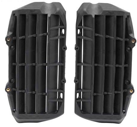 Protector de rejilla de radiador de plástico para motocicleta, compatible con KTM XCF, XCW, XCFW, XCRW 125, 150, 200, 250, 350, 450 y 525. Parrilla de Radiador Cubierta Protector de radiado(Black)