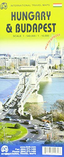 Hungary & Budapest Travel Reference Map 1 : 540 000 / 1 : 10 000