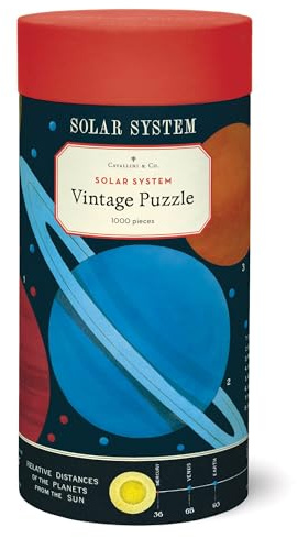 Cavallini & Co. Puzzle Vintage Solarsystem – 1000 Teile (PZL/Boden)