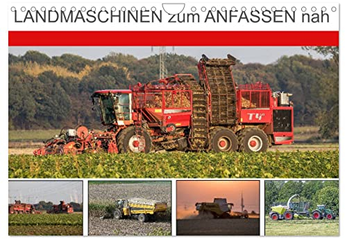 Landmaschinen zum Anfassen nah (Wandkalender 2025 DIN A4 quer), CALVENDO Monatskalender
