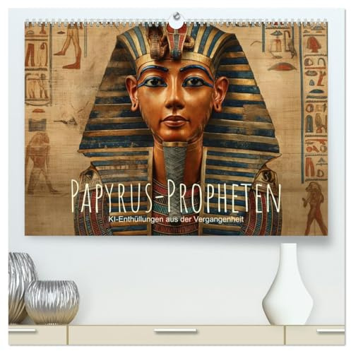 Papyrus-Propheten - KI-Enthüllungen aus der Vergangenheit (hochwertiger Premium Wandkalender 2026 DIN A2 quer), Kunstdruck in Hochglanz: Ägyptische ... Illustrationen. (CALVENDO Wissenschaft)