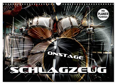 Schlagzeug onstage (Wandkalender 2026 DIN A3 quer), CALVENDO Monatskalender: Eindrucksvolle Konzertaufnahmen und Closeups von verschiedenen Schlagzeugen (CALVENDO Kunst)