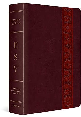 ESV Study Bible, Large Print (TruTone, Mahogany, Trellis Design): English Standard Version Mahogany Trutone Trellis Design