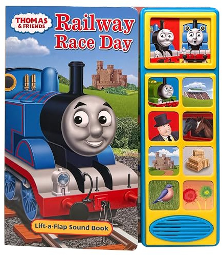 Thomas & Friends: Railway Race Day Lift-a-Flap Noisy Sound Book - PI Kids