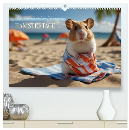 Hamstertage (hochwertiger Premium Wandkalender 2026 DIN A2 quer), Kunstdruck in Hochglanz: 12 bezaubernde Hamster-Momente. Ein Muss für Tierliebhaber! (CALVENDO Tiere)